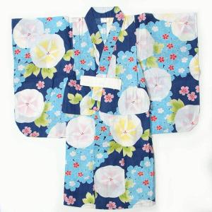 子供浴衣 女の子 100cm 3〜4才 単品 青