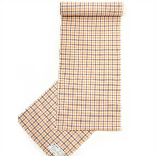 伊勢木綿 木綿着物 反物 チェック オプションにて国内手縫い仕立て承ります