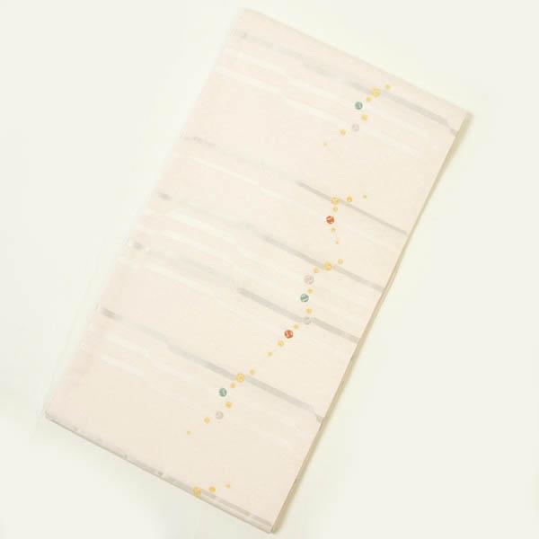 名古屋帯 正絹 仕立て上がり品 西陣 九寸帯 なごや帯 日本製 カジュアル 薄ピンク