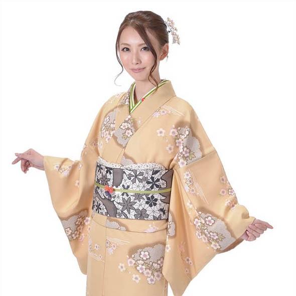 小紋 着物 正絹 仕立て上がり KANSAI 袷 レディース 女性 カジュアル すぐに着れる着物 ベ...