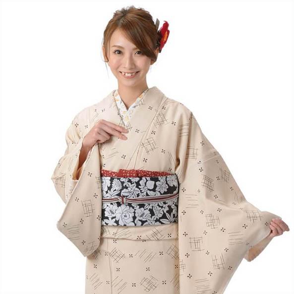 小紋 着物 正絹 仕立て上がり Abe Kujaku 袷 レディース 女性 カジュアル すぐに着れる...