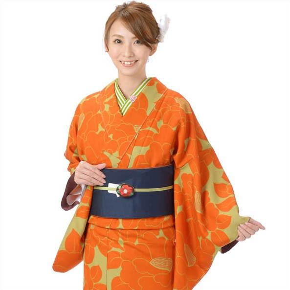 小紋 着物 正絹 仕立て上がり 和風館 レトロな和柄 袷 レディース 女性 カジュアル すぐに着れる...