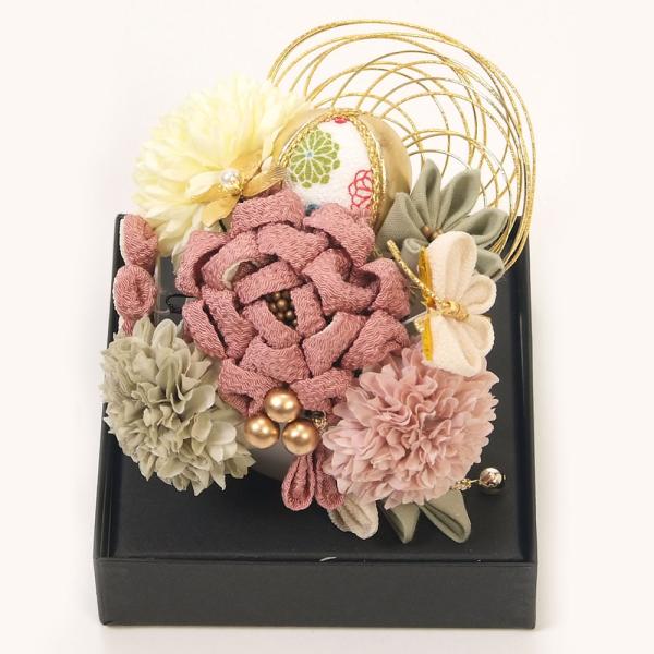 髪飾り 振袖 成人式 袴 Uピン 13個セット フラワーポット付 飾れる髪飾り 和装 着物 簪 Ar...