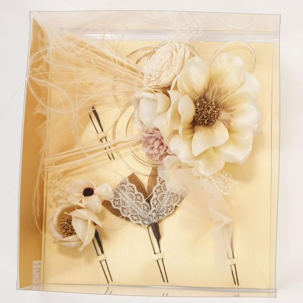 髪飾り 振袖 成人式 袴 5個セット 花 天然素材 水引 チュール レース 可愛い おしゃれ 日本製...