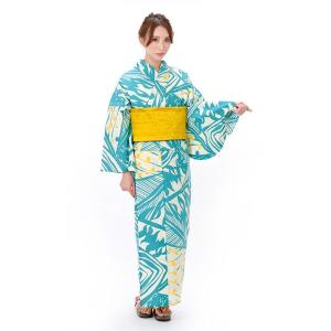 浴衣 レディース そしてゆめ浴衣+そしてゆめ半巾帯+下駄 3点セット