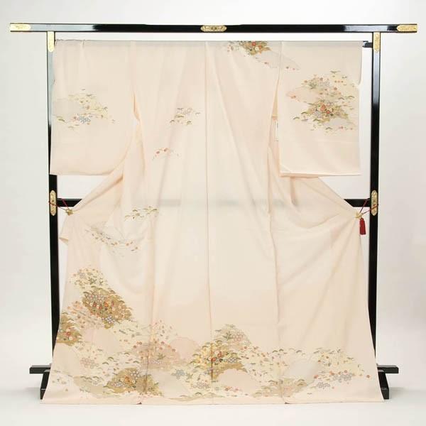 訪問着 正絹 礼装 フォーマル 結婚式 入学式 入園式 卒業式 卒園式 お仕立て付 丹後ちりめん ピ...