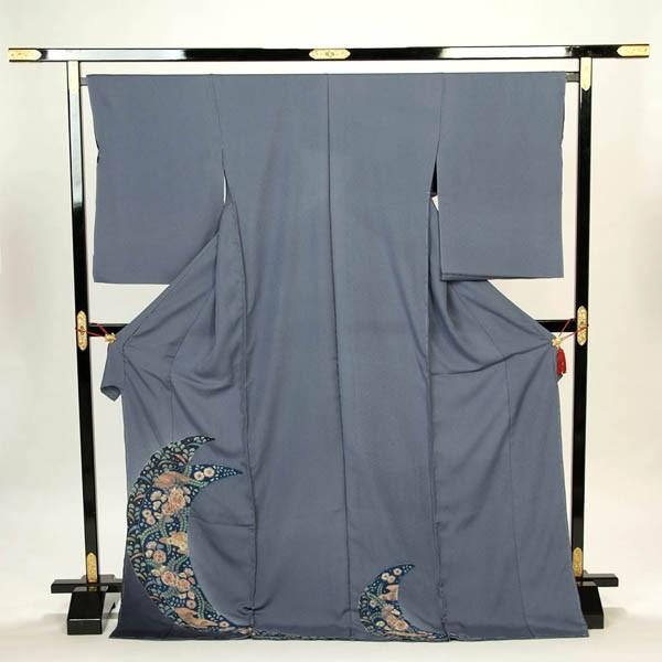 訪問着 正絹 礼装 フォーマル 結婚式 入学式 入園式 卒業式 卒園式 お仕立て付 辻が花 絞り 青...