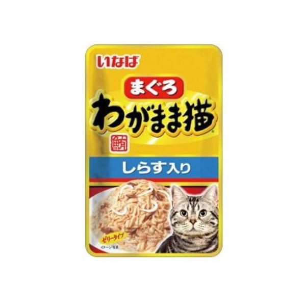 【まとめ売り】いなば わがまま猫 まぐろパウチ しらす入り 40g×12個 (49011336196...