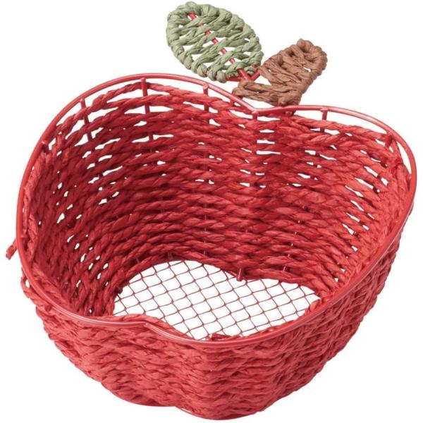 ちどり産業 フルーツバスケット りんご型 [小物収納 小物入れ トレー トレイ インテリア] 80-...