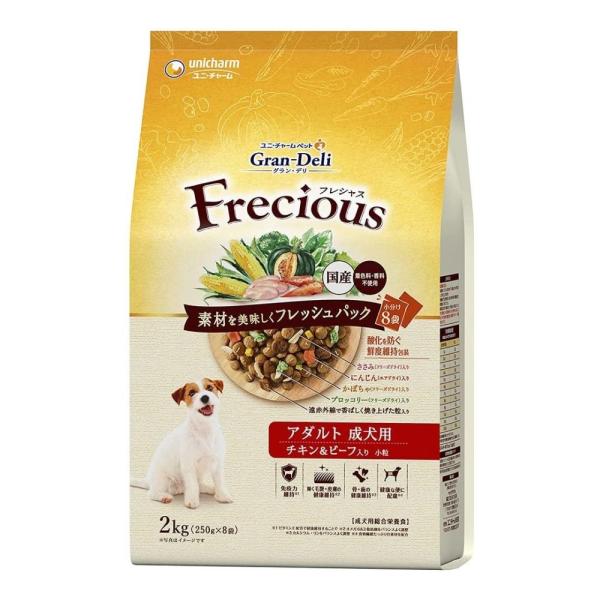 ユニ・チャーム グラン・デリ Frecious(フレシャス) アダルト成犬用 チキン＆ビーフ入り [...