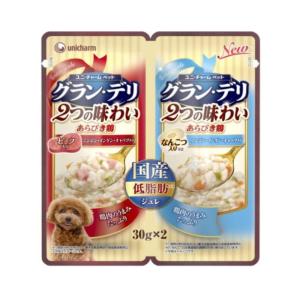 グラン・デリ パウチ 2つの味わい 成犬用 ジュレ (ジュレビーフ＆なんこつ) [ドッグフード ウエット(パウチ) 成犬(1歳〜)] 30g×2