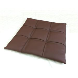 キョーエー レザーシートクッション スクエア 43×43cm [座布団 インテリア フェイクレザー] BR(ブラウン) 爆買