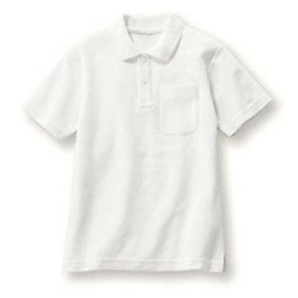ベイリー 白色・学童ポロシャツ(半袖)130cm VR1200-130