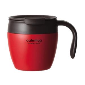 パール金属 カフェマグアンティーク 真空蓋付 マグカップ 330ml [保温 保冷 マグカップ 0.33L] トマトレッド HB-4032｜yamakishi