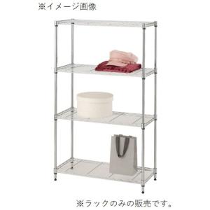 ドウシシャ メタルルミナスラック キャスター付き スチールラック幅75