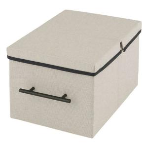 ドウシシャ ルミナス パーツ 収納ボックス 幅26×奥行40×高さ21cm (アイボリー) [収納 箱 収納BOX 収納ケース フタ付] LB2640-IV 爆買