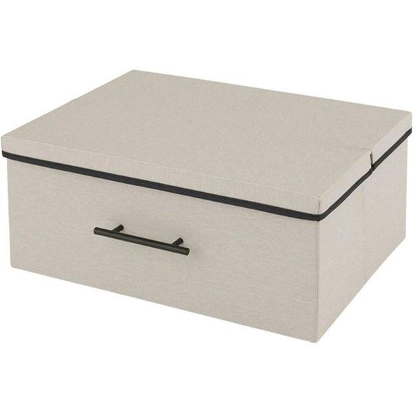 ドウシシャ ルミナス パーツ 収納ボックス 幅51×奥行40×高さ21cm (アイボリー) [収納 ...