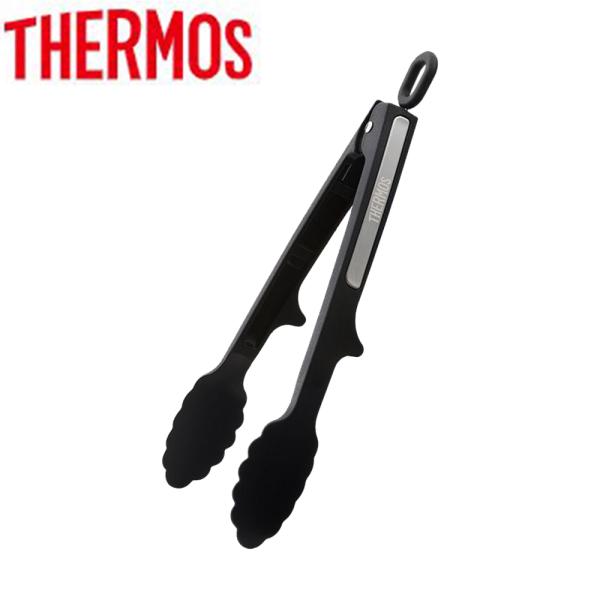 THERMOS ナイロントング ブラック [調理器具  食洗機対応] KT-T001 ブラック(BK...