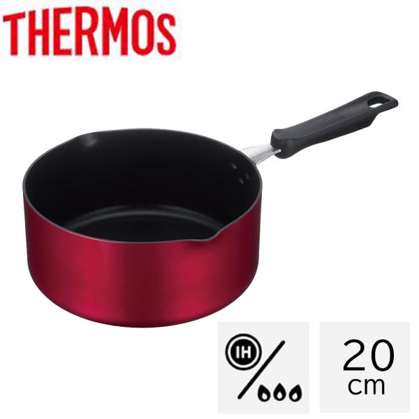 THERMOS 【IH対応】デュラブル クックパン (20cm) [ガス火対応 調理器具 なべ 鍋 ...