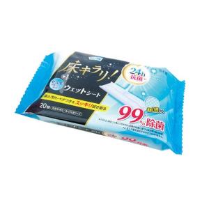 Life-do.Plus クリンクル 床キラリ フローリングウェットシート 20枚 [掃除 ワイパー 各社共通 セスキ炭酸ソーダ 除菌 抗菌] LD-410 爆買