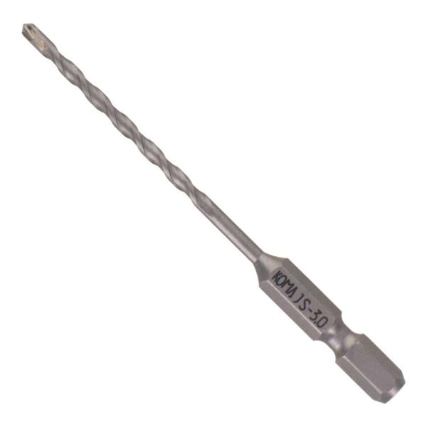 コマドリル 六角軸振動用充電ドリル 3.0mm [先端工具 穴あけ インパクトドライバー 電気ドリル...