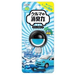 エステー クルマの消臭力 クリップタイプ アクアブルー (車用品・芳香剤) 3.2mL｜yamakishi