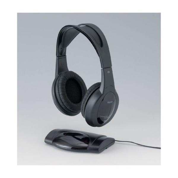 ELPA ワイヤレス ステレオヘッドホン [ヘッドフォン 赤外線 コードなし テレビ DVD ゲーム...