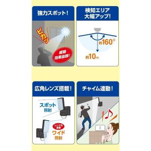 ELPA 屋外用LEDセンサーライト 乾電池式...の詳細画像2