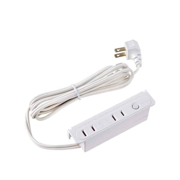 朝日電器 ELPA(エルパ) 家具用コンセント ネジ止め式 AC2個口 ブレーカー付き ホワイト [...
