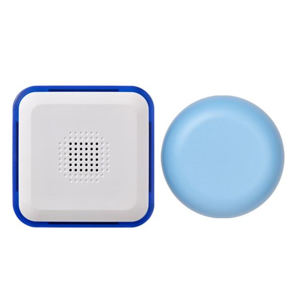 朝日電器 ELPA (エルパ) 電池を使わない ワイヤレスチャイム 防水ボタン セット [セキュリテ...