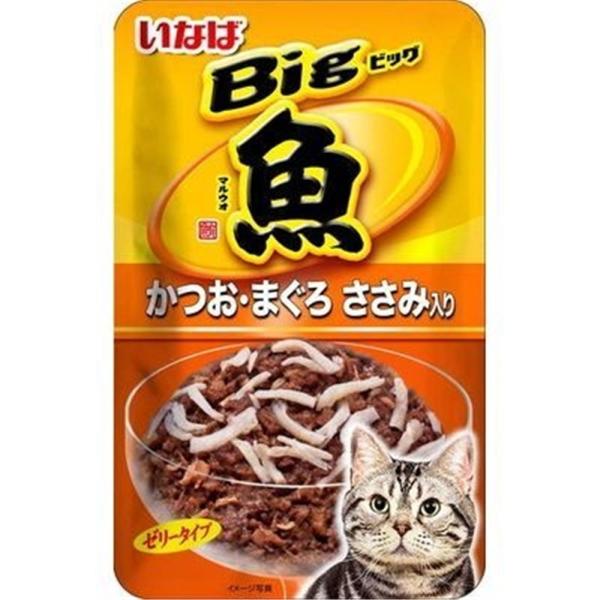 いなばペットフード Big マルウオ かつお・まぐろ ささみ入り 80g 爆買