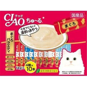 チャオ ちゅ〜る まぐろバラエティ 4種 ( 14g*40本入 )/ ちゅーる