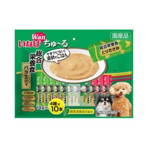 いなばペットフード Wan(ワン)ちゅ〜る 総合栄養食 バラエティ40本入り