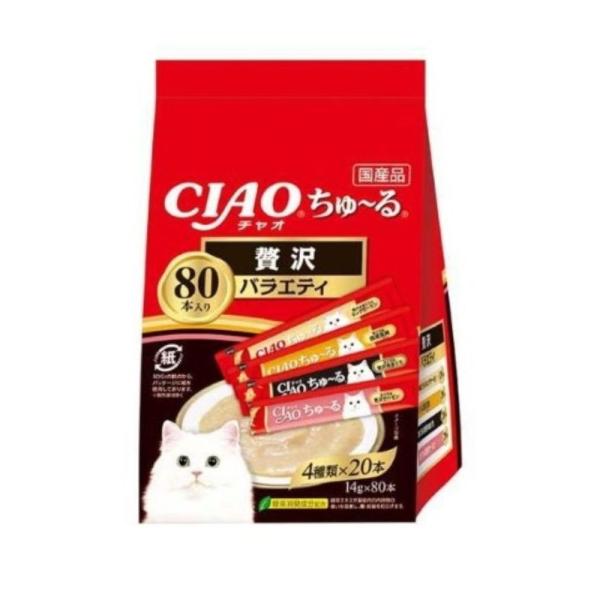 いなばペットフード CIAO ちゅ〜る 贅沢バラエティ [キャットフード 猫 エサ おやつ] 14g...