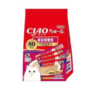 いなばペットフード CIAO ちゅ〜る 総合栄養食バラエティ [キャットフード 猫 エサ おやつ] 14g×80本｜yamakishi