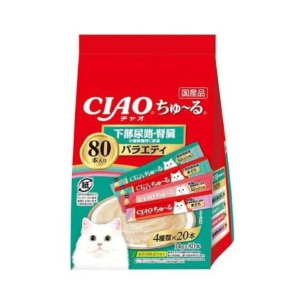 いなばペットフード CIAO ちゅ〜る 下部尿路・腎臓の健康維持に配慮バラエティ [キャットフード ...