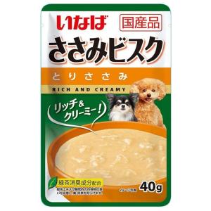 いなばペットフード ささみビスク とりささみ [ドッグフード 犬用 ウェットフード 国産 パウチ スープタイプ] 40g 爆買