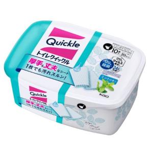 花王 トイレクイックル [掃除 シート 便器 床 除菌 抗菌 トイレに流せる] 容器入10枚｜yamakishi