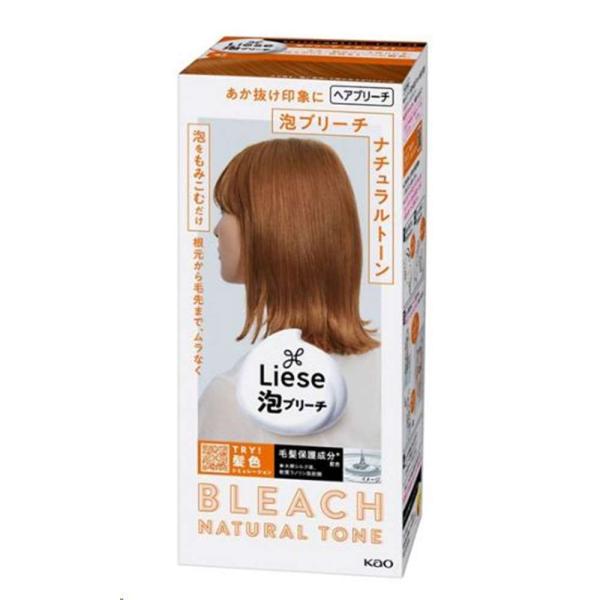 花王 リーゼ 泡ブリーチ ナチュラルトーン [ヘアカラー カラーリング剤 脱色] 108ml [医薬...