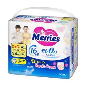 花王 メリーズ エアスルー パンツ ビッグより大きいサイズ XXL(15〜28kg) [紙おむつ オムツ ベビー 赤ちゃん] 24枚 爆買
