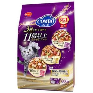 日本ペットフード コンボ キャット 11歳以上 毛玉対応アソート 600g 1