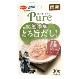 日本ペットフード コンボ(COMBO) ピュア(Pure) キャット パウチ かつお・国産真鯛だし入り [キャットフード 猫用 ウェット] 30g 爆買