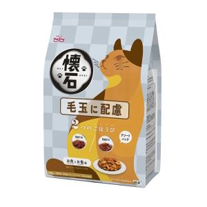 ペットライン(PETLINE) 懐石 2つのごほうび 毛玉に配慮 [キャットフード 猫用 ドライフード エサ 国産] 600g(60g×10袋) 爆買