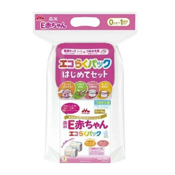 森永乳業 森永Ｅ赤ちゃん エコらくパック はじめてセット 新生児から [粉ミルク つめかえ 授乳 母...