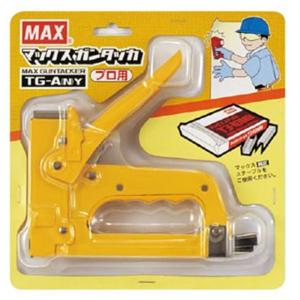 MAX マックス ガンタッカ TG-A(N)Y [建築 建設工具 釘打ち 手動式 断熱材 外壁 パネル キャンパス] TG91203｜yamakishi