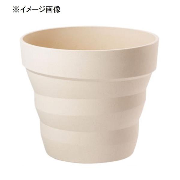 大和プラスチック プラウドポット [園芸 ポット 鉢 再生プラスチック 自然素材] 18型 ホワイト