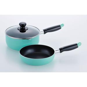 ディズニー ふっ素加工IH対応 鍋・フライパン・ガラス蓋3点セット 18cm