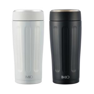 和平フレイズ IMIO(イミオ) ポータブルタンブラー360ml ホワイト＆ブラック 2個セット [保温 保冷 水筒 仕事 デスクワーク] IM-0011｜yamakishi