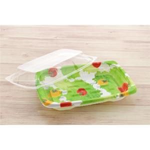 大和物産 フィーリング レンジ対応おかずパック 野菜柄 お弁当 テイクアウト S 3組入 爆買