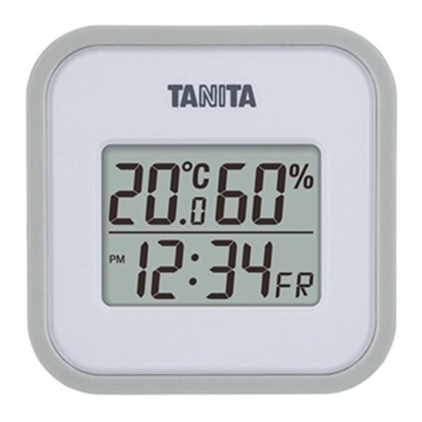 タニタ デジタル温湿度計[熱中症 インフルエンザ 対策] TT-558 グレー